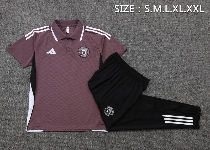 Manchester United Ensemble 2025 2026 Pourpre - Survêtement Manchester United | maillotdefootpersonnalise