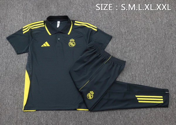 Real Madrid Ensemble 2025 2026 Gris - Survêtements Real Madrid | maillotdefootpersonnalise