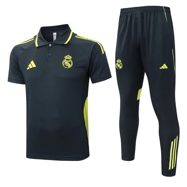 Real Madrid Ensemble 2025 2026 Gris - Survêtements Real Madrid | maillotdefootpersonnalise
