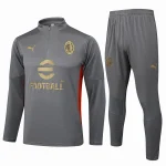 Ensemble 2024 2025 Gris - Ac Milan Survetement | maillotdefootpersonnalise