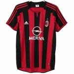 AC Milan Rétro/Vintage Maillot 2003 2004 - Ac Milan Ancien Maillot | maillotdefootpersonnalise