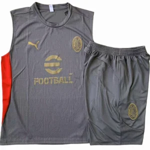 Ensemble 2025 2026 Gris - Ac Milan Entrainement | maillotdefootpersonnalise
