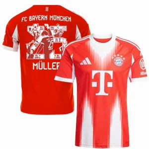 Muller #25 - Bayern Munich Maillot 2025 2026 | maillotdefootpersonnalise
