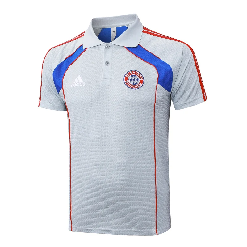 Bayern Munich Polo 2025 2026 Gris | maillotdefootpersonnalise