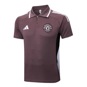 Manchester United Polo 2025 2026 Pourpre - Manchester United Polo 2026 | maillotdefootpersonnalise