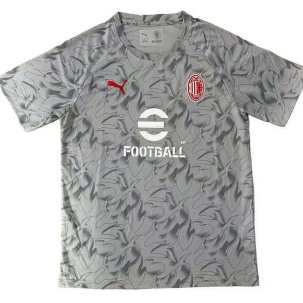 AC Milan Maillot 2025 2026 Gris - Maillot Ac Milan | maillotdefootpersonnalise
