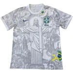 Brésil Maillot 2026 Gris - Maillot Brésilien | maillotdefootpersonnalise