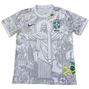 Brésil Maillot 2026 Gris - Maillot Brésilien | maillotdefootpersonnalise