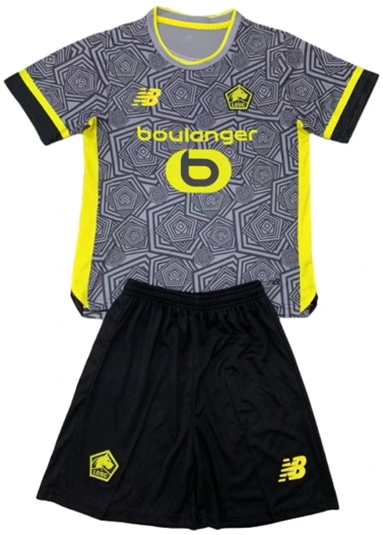 Ensemble 2024 2025 Gris - Losc Lille Association | maillotdefootpersonnalise