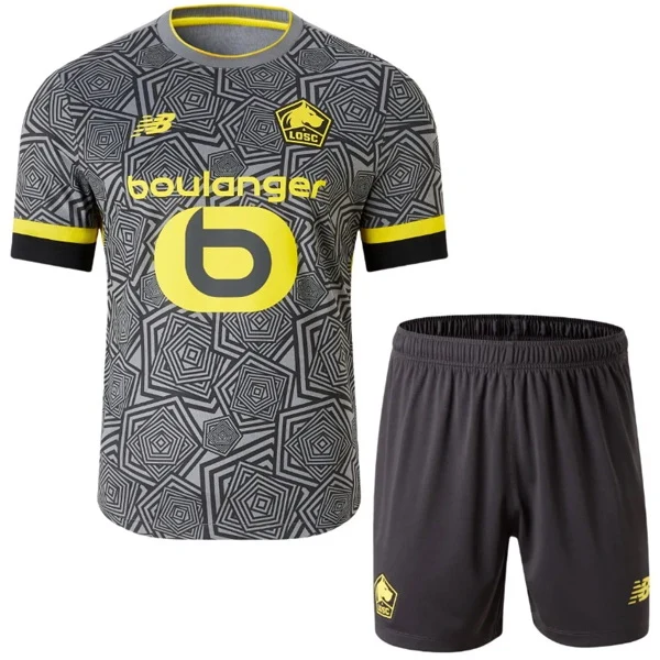 Ensemble 2024 2025 Gris - Losc Lille Association | maillotdefootpersonnalise