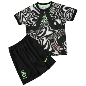 Brésil Enfant Ensemble 2026 Gris - Brésil Enfant Pas Cher | maillotdefootpersonnalise