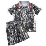 Angleterre Enfant Ensemble 2026 Gris - Angleterre Enfant Pas Cher | maillotdefootpersonnalise