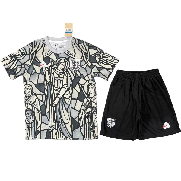 Angleterre Ensemble 2026 Gris - Angleterre Pas Cher | maillotdefootpersonnalise