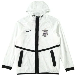 Brésil Survêtements Coupe-vent 2026 Blanc - Brésil Survêtements Pas Cher | maillotdefootpersonnalise