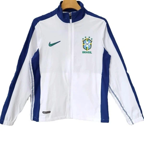 Brésil Survêtements Coupe-vent 2026 Bleu - Brésil Survêtements Pas Cher | maillotdefootpersonnalise