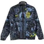 Brésil Survêtements Coupe-vent 2026 Gris - Brésil Survêtements Pas Cher | maillotdefootpersonnalise
