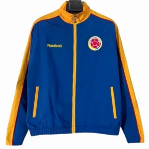 Colombie Survêtements Coupe-vent 2026 Bleu - Colombie Survêtements Pas Cher | maillotdefootpersonnalise