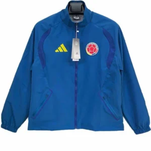 Colombie Survêtements Coupe-vent 2026 Bleu - Colombie Survêtements Pas Cher | maillotdefootpersonnalise