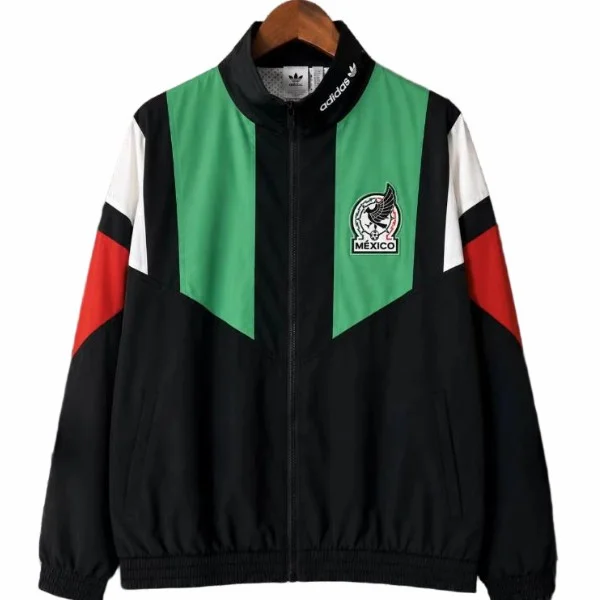 Mexique Survêtements Coupe-vent 2026 Noir - Mexique Survêtements Pas Cher | maillotdefootpersonnalise