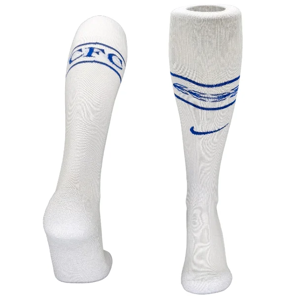 Chelsea Enfant Chaussettes 2026 2027 Blanc - Chelsea Enfant Pas Cher | maillotdefootpersonnalise