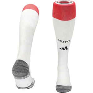 Manchester United Enfant Chaussettes 2026 2027 Blanc - Manchester United Enfant Pas Cher | maillotdefootpersonnalise