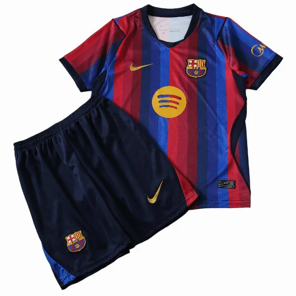 FC Barcelone Enfant Ensemble 2026 2027 Bleu - FC Barcelone Enfant Pas Cher | maillotdefootpersonnalise