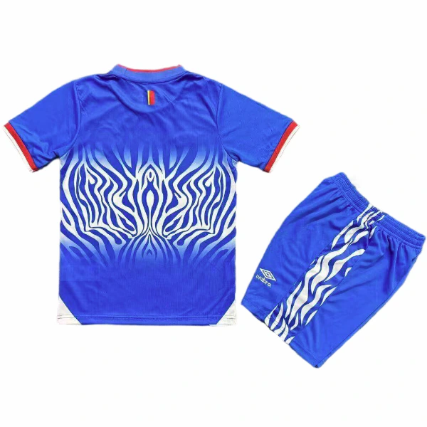 Congo Enfant Ensemble 2026 Bleu - Congo Enfant Pas Cher | maillotdefootpersonnalise
