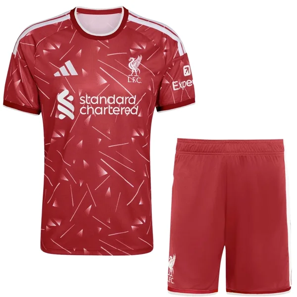 Liverpool Enfant Ensemble 2026 2027 Rouge - Liverpool Enfant Pas Cher | maillotdefootpersonnalise