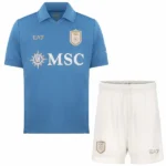 SSC Naples Enfant Ensemble 2026 2027 Bleu - SSC Naples Enfant Pas Cher | maillotdefootpersonnalise