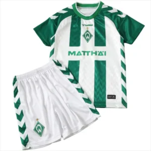 Werder Brême Enfant Ensemble 2026 2027 Vert - Werder Brême Enfant Pas Cher | maillotdefootpersonnalise