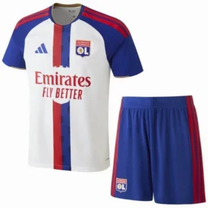 Lyonnais Ensemble 2026 2027 Blanc - Lyonnais Pas Cher | maillotdefootpersonnalise