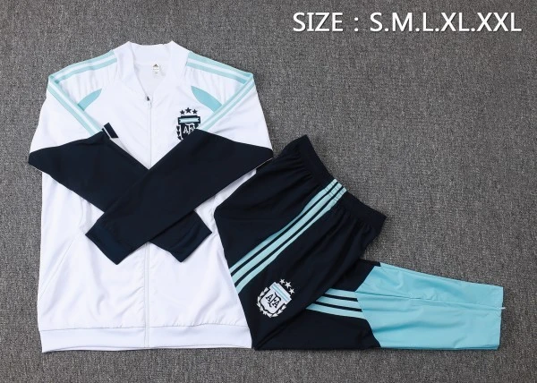 Argentine Survêtements Coupe-vent 2026 Blanc - Argentine Survêtements Pas Cher | maillotdefootpersonnalise