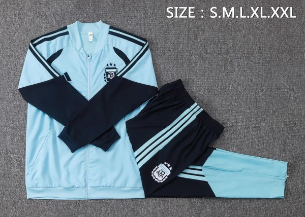 Argentine Survêtements Coupe-vent 2026 Bleu - Argentine Survêtements Pas Cher | maillotdefootpersonnalise