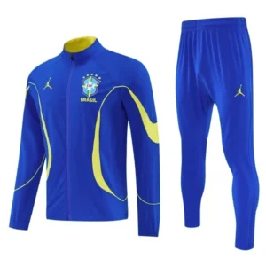 Brésil Survêtements Coupe-vent 2026 Bleu - Brésil Survêtements Pas Cher | maillotdefootpersonnalise