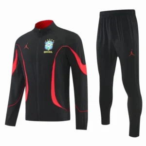 Brésil Survêtements Coupe-vent 2026 Noir - Brésil Survêtements Pas Cher | maillotdefootpersonnalise