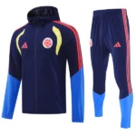 Colombie Survêtements Coupe-vent 2026 Bleu - Colombie Survêtements Pas Cher | maillotdefootpersonnalise