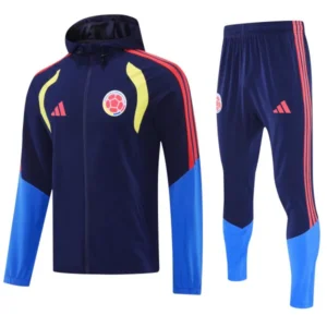 Colombie Survêtements Coupe-vent 2026 Bleu - Colombie Survêtements Pas Cher | maillotdefootpersonnalise