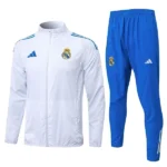 Real Madrid Survêtements Coupe-vent 2025 2026 Blanc - Real Madrid Survêtements Pas Cher | maillotdefootpersonnalise