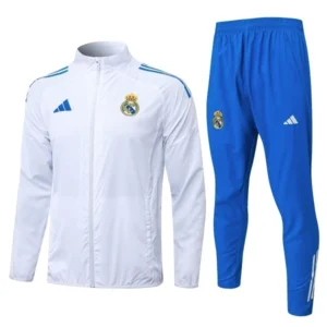 Real Madrid Survêtements Coupe-vent 2025 2026 Blanc - Real Madrid Survêtements Pas Cher | maillotdefootpersonnalise