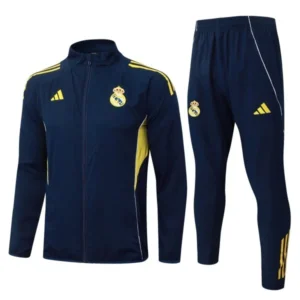 Real Madrid Survêtements Coupe-vent 2025 2026 Bleu - Real Madrid Survêtements Pas Cher | maillotdefootpersonnalise