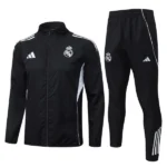 Real Madrid Survêtements Coupe-vent 2025 2026 Noir - Real Madrid Survêtements Pas Cher | maillotdefootpersonnalise