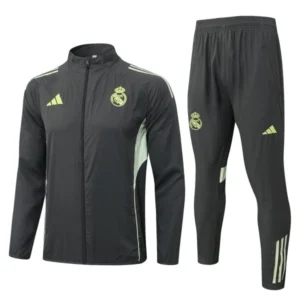 Real Madrid Survêtements Coupe-vent 2025 2026 Vert - Real Madrid Survêtements Pas Cher | maillotdefootpersonnalise