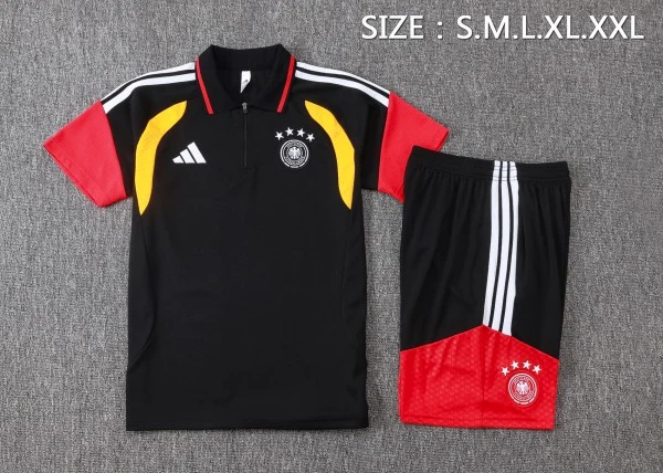 Allemagne Ensemble 2026 Noir - Allemagne Pas Cher | maillotdefootpersonnalise