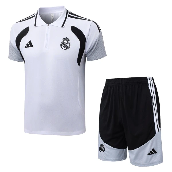 Real Madrid Ensemble 2026 2027 Gris - Survêtements Real Madrid | maillotdefootpersonnalise