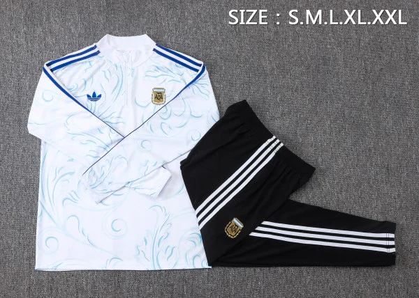 Argentine Survêtements Survêtement 2026 Blanc - Survêtement Argentine Survêtements | maillotdefootpersonnalise