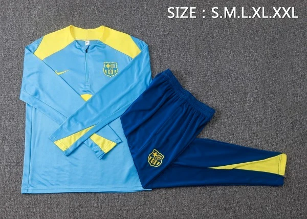 FC Barcelone Survêtements Survêtement 2025 2026 Bleu - Survêtement FC Barcelone Survêtements | maillotdefootpersonnalise