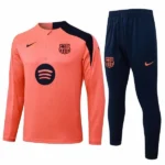 FC Barcelone Survêtements Survêtement 2025 2026 Orange - Survêtement FC Barcelone Survêtements | maillotdefootpersonnalise