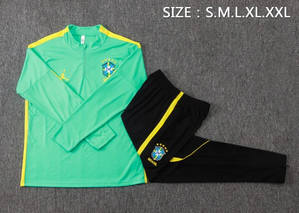 Brésil Survêtements Survêtement 2026 Vert - Survêtement Brésil Survêtements | maillotdefootpersonnalise