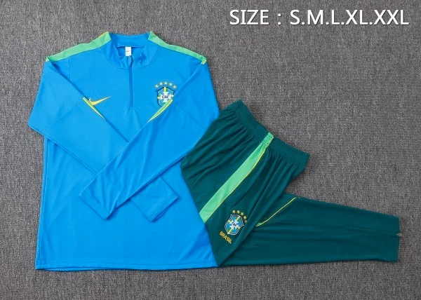 Brésil Enfant Survêtement 2026 Bleu - Survêtement Brésil Enfant | maillotdefootpersonnalise