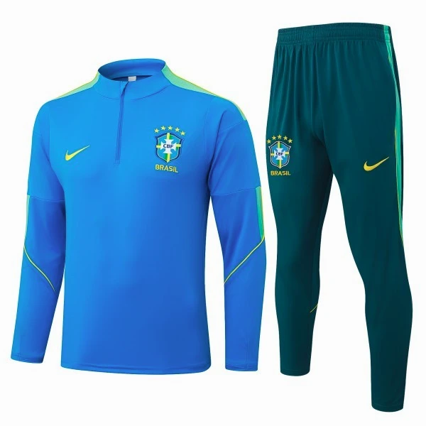 Brésil Enfant Survêtement 2026 Bleu - Survêtement Brésil Enfant | maillotdefootpersonnalise